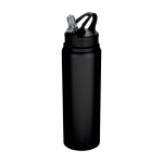 Borraccia in acciaio inox riciclato a parete singola 800ml color nero