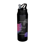 Borraccia in acciaio inox riciclato a parete singola 800ml color nero