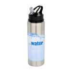 Borraccia in acciaio inox riciclato a parete singola 800ml color grigio