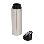 Borraccia in acciaio inox riciclato a parete singola 800ml color grigio seconda vista
