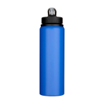 Borraccia in acciaio inox riciclato a parete singola 800ml color blu reale seconda vista frontale