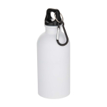 Borraccia in acciaio inox riciclato opaca a parete singola 400ml color bianco