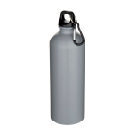 Borraccia in acciaio inox riciclato opaca con moschettone 750ml color grigio
