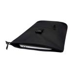 Zaino arrotolabile in pelle sintetica impermeabile per PC 15” color nero seconda vista