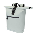 Zaino arrotolabile in pelle sintetica impermeabile per PC 15” color grigio