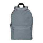 Zaino urbano ecologico e idrorepellente 16L per PC 14” color grigio seconda vista frontale