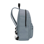 Zaino urbano ecologico e idrorepellente 16L per PC 14” color grigio vista laterale