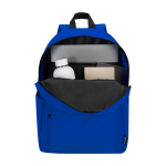 Zaino urbano ecologico e idrorepellente 16L per PC 14” color blu reale seconda vista