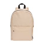 Zaino urbano ecologico e idrorepellente 16L per PC 14” color avorio seconda vista frontale