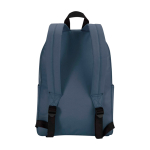 Zaino urbano ecologico e idrorepellente 16L per PC 14” color azzurro ciano seconda vista posteriore