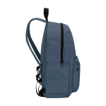 Zaino urbano ecologico e idrorepellente 16L per PC 14” color azzurro ciano vista laterale