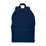 Zaino urbano ecologico e idrorepellente 16L per PC 14” color blu mare seconda vista frontale