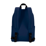 Zaino urbano ecologico e idrorepellente 16L per PC 14” color blu mare seconda vista posteriore