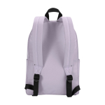 Zaino urbano ecologico e idrorepellente 16L per PC 14” color lilla seconda vista posteriore