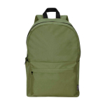 Zaino urbano ecologico e idrorepellente 16L per PC 14” color verde oliva seconda vista frontale