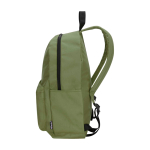 Zaino urbano ecologico e idrorepellente 16L per PC 14” color verde oliva seconda vista con laterale