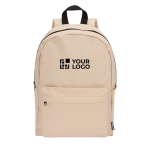 Zaino urbano ecologico e idrorepellente 16L per PC 14” vista area di stampa