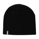 Berretto versatile in maglia a costine per climi freddi Elevate™ color nero seconda vista frontale