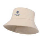 Cappello da pescatore in velluto riciclato e cotone 280 g/m2 color sabbia