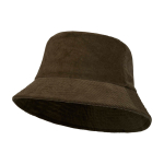 Cappello da pescatore in velluto riciclato e cotone 280 g/m2 color verde scuro