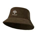 Cappello da pescatore in velluto riciclato e cotone 280 g/m2 color verde scuro