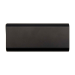 Powerbank ideale per portatile in alluminio riciclato 20.000 mAh color nero seconda vista frontale