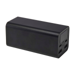 Powerbank ideale per portatile in alluminio riciclato 20.000 mAh color nero seconda vista