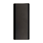 Powerbank ideale per portatile in alluminio riciclato 20.000 mAh color nero terza vista frontale