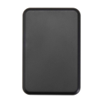 Batteria esterna wireless magnetica in plastica riciclata 5.000 mAh color nero seconda vista frontale