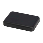 Batteria esterna wireless magnetica in plastica riciclata 5.000 mAh color nero seconda vista