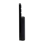 Batteria esterna wireless magnetica in plastica riciclata 5.000 mAh color nero vista laterale