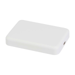Batteria esterna wireless magnetica in plastica riciclata 5.000 mAh color bianco seconda vista