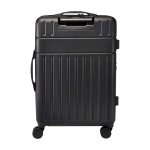 Trolley espandibile in plastica riciclata resistente agli urti color nero seconda vista posteriore