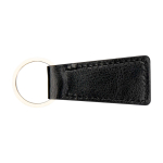 Portachiavi elegante in plastica riciclata per chiavi o borsa color nero seconda vista frontale