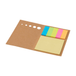 Segnalibro in legno con note adesive piccole e grandi color naturale
