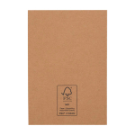 Segnalibro in legno con note adesive piccole e grandi color naturale seconda vista posteriore