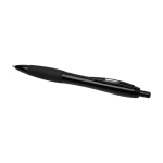 Penna in plastica riciclata con dettagli neri inchiostro nero color nero seconda vista