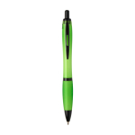 Penna in plastica riciclata con dettagli neri inchiostro nero color lime