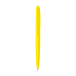 Penna in plastica riciclata design minimalista inchiostro blu color giallo