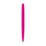 Penna in plastica riciclata design minimalista inchiostro blu color fucsia seconda vista posteriore