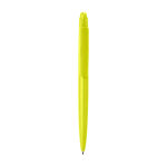 Penna in plastica riciclata design minimalista inchiostro blu color lime