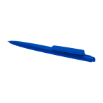 Penna in plastica riciclata design minimalista inchiostro nero color blu reale seconda vista