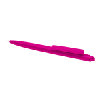Penna in plastica riciclata design minimalista inchiostro nero color fucsia seconda vista