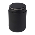 Portavivande termico in acciaio inossidabile riciclato con manico 500 ml color nero