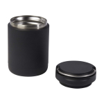 Portavivande termico in acciaio inossidabile riciclato con manico 500 ml color nero seconda vista