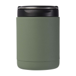 Portavivande termico in acciaio inossidabile riciclato con manico 500 ml color verde pastello seconda vista frontale