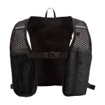 Gilet idratazione per running impermeabile e riflettente color nero seconda vista frontale