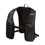 Gilet idratazione per running impermeabile e riflettente color nero