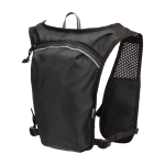 Gilet idratazione per running impermeabile e riflettente color nero terza vista