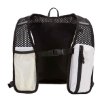 Gilet idratazione per running impermeabile e riflettente color sabbia seconda vista frontale